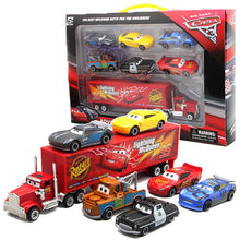 Load image into Gallery viewer, 7Pcs/set Pixar Cars 3 Lightning McQueen Jackson Storm Cruz Mater Mack Uncle Truck 1:55 Diecast Metal Car Model Boy Toy
