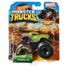 Load image into Gallery viewer, Hot Wheels Car MONSTER TRUCKS  BIG FOOT Connect And Crash Car  Collector Edition Metal Diecast Model Cars Kids Toys Gift

