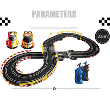 Load image into Gallery viewer, Electric Railway Train Track Set Slot Car Toy Autorama Circuit Voiture Double Remote Control Race Track For Boy Toys Child Gift
