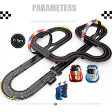 Load image into Gallery viewer, Electric Railway Train Track Set Slot Car Toy Autorama Circuit Voiture Double Remote Control Race Track For Boy Toys Child Gift
