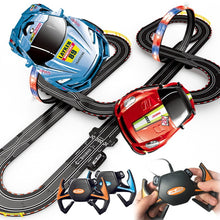 Load image into Gallery viewer, Electric Railway Train Track Set Slot Car Toy Autorama Circuit Voiture Double Remote Control Race Track For Boy Toys Child Gift
